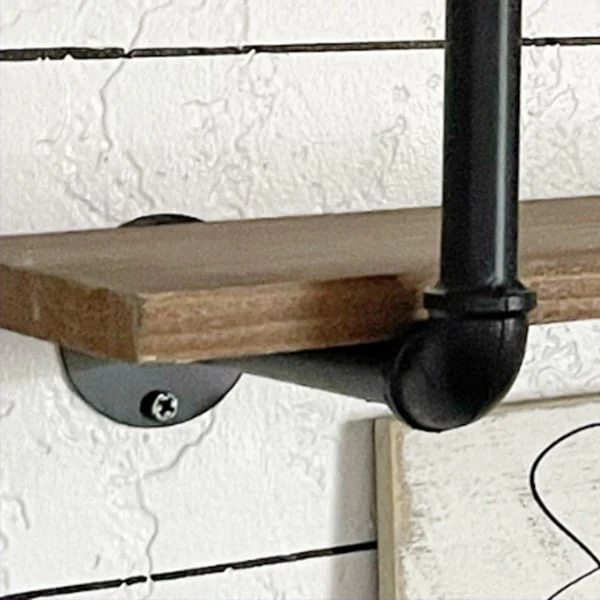 Single Tier Industrial Pipe Wall Shelf