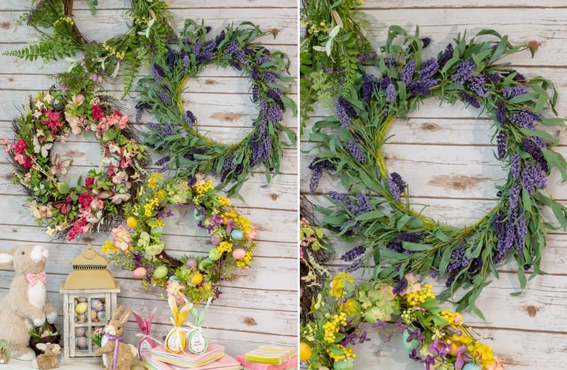 Lavender With Mixed Greenery Wreath