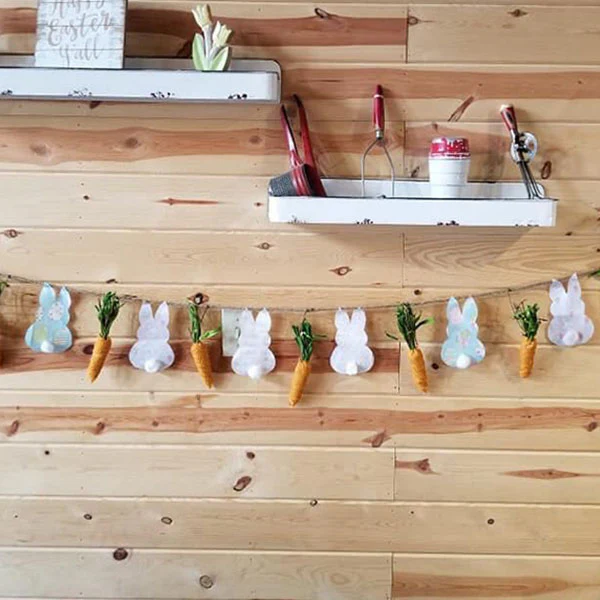 White Distressed Metal Wall Shelves, Set of 2