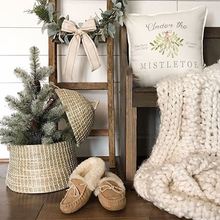 Bee Hive Inspired Woven Basket with Hinged Lid