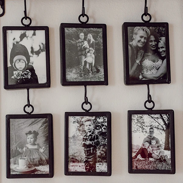 Industrial Mirror and Photo Frame Organizer