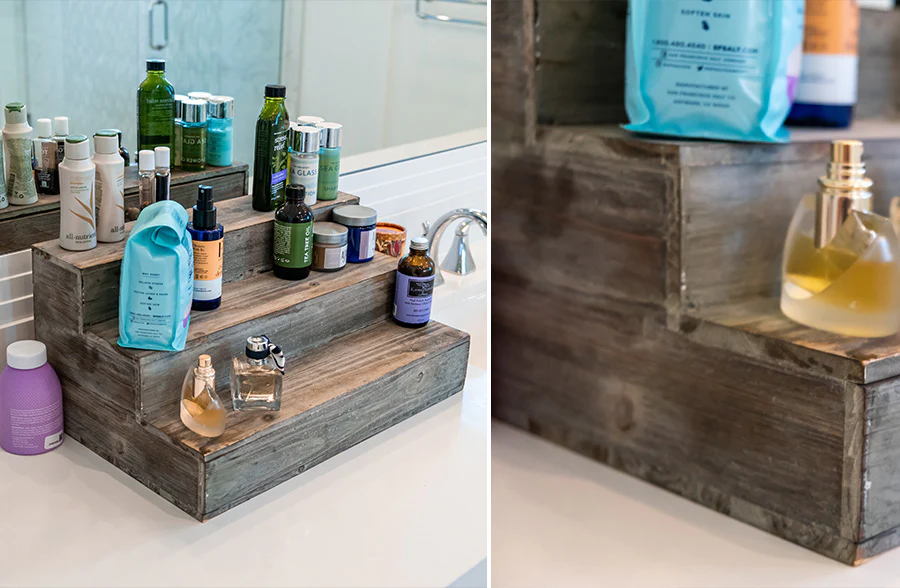 Stair Step Riser Storage Cubby