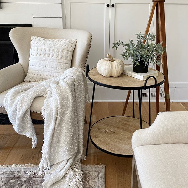 Two-Tier Round Accent Table