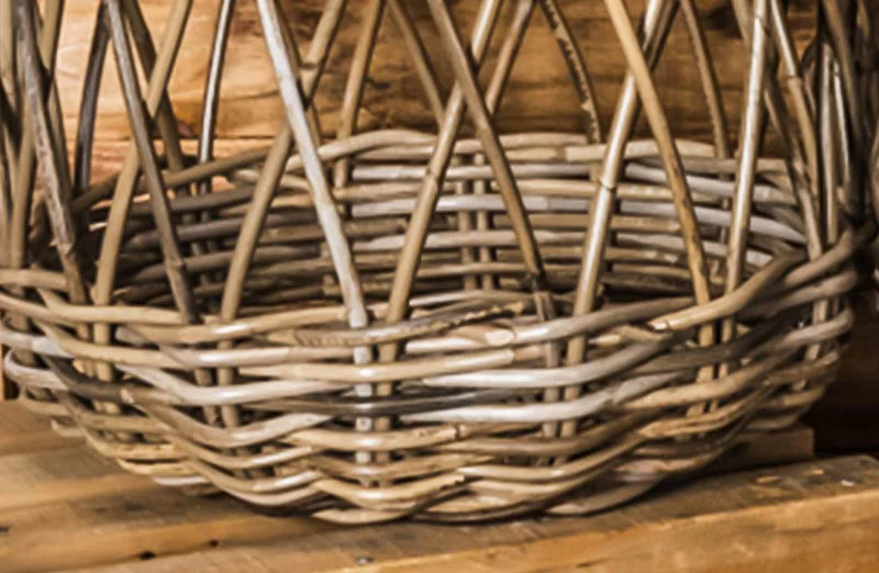 Round Wicker Baskets With Handles