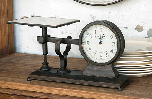 HUGE Decorative Hardware Scale Clock