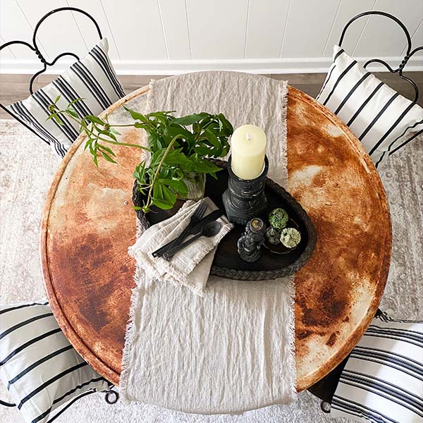 Hand Blocked Mudcloth Striped Pillows, Set of 2