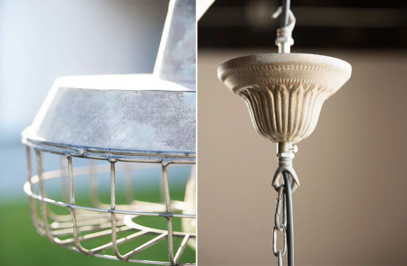 Industrial Caged Pendant Lamp