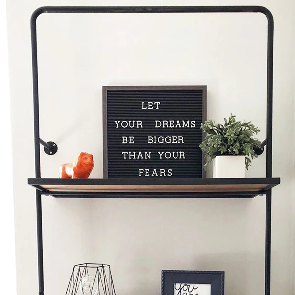 HUGE Industrial Metal Piping Shelf