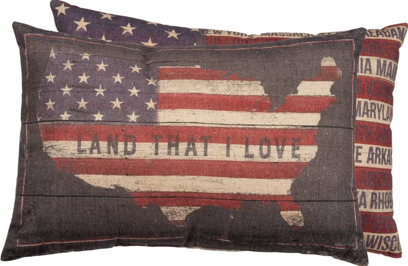 Land That I Love Double Sided Pillow