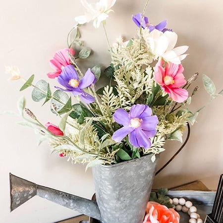 Spring Wildflower Faux Floral Bouquet