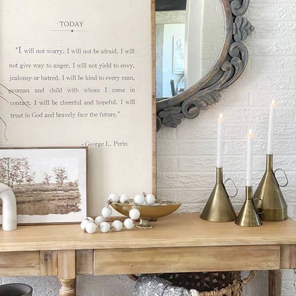 Antique Brass Oil Can Candle Holders, Set of 3