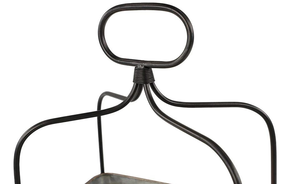 Galvanized Metal Two Tier Tray