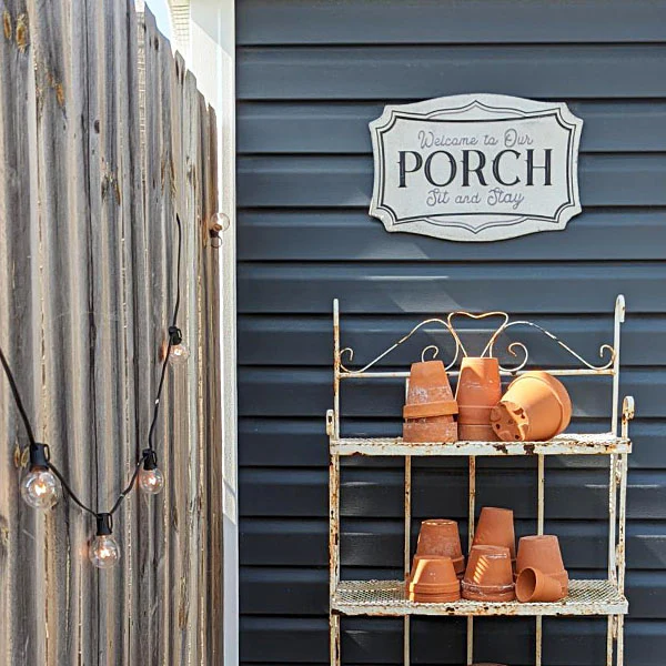 Embossed Welcome to Our Porch Sign