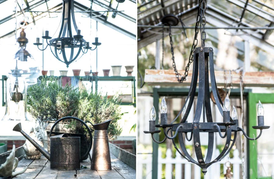 Wine Barrel Chandelier