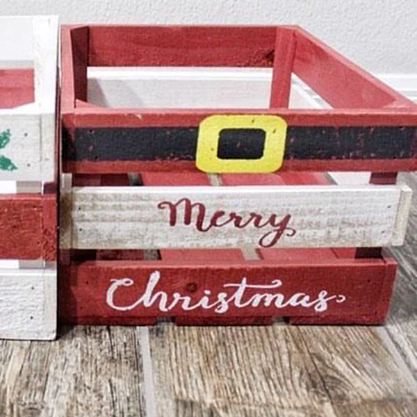 Holiday Yardstick Crates, Set of 2