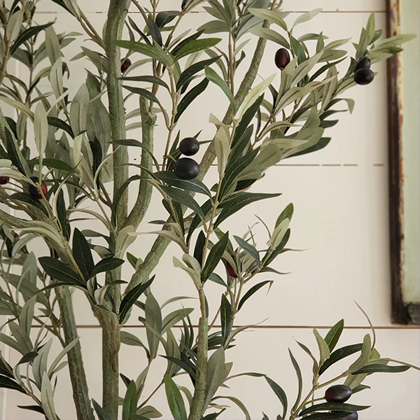 82 Inch Tall Potted Faux Olive Tree
