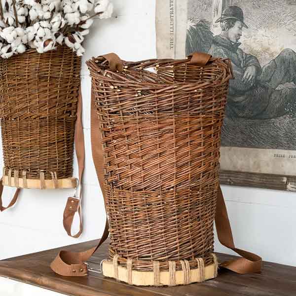 Hanging Woven Willow Basket