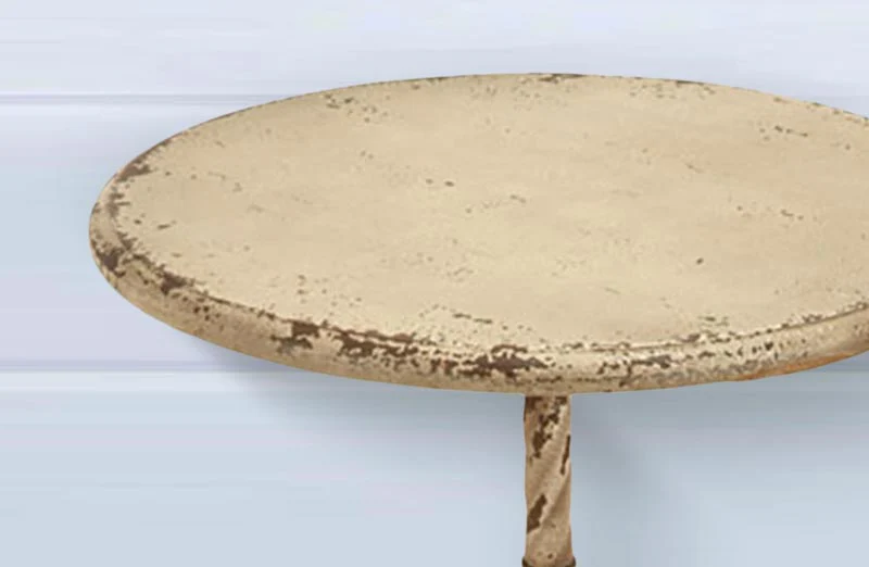 Antique Inspired Metal Side Table
