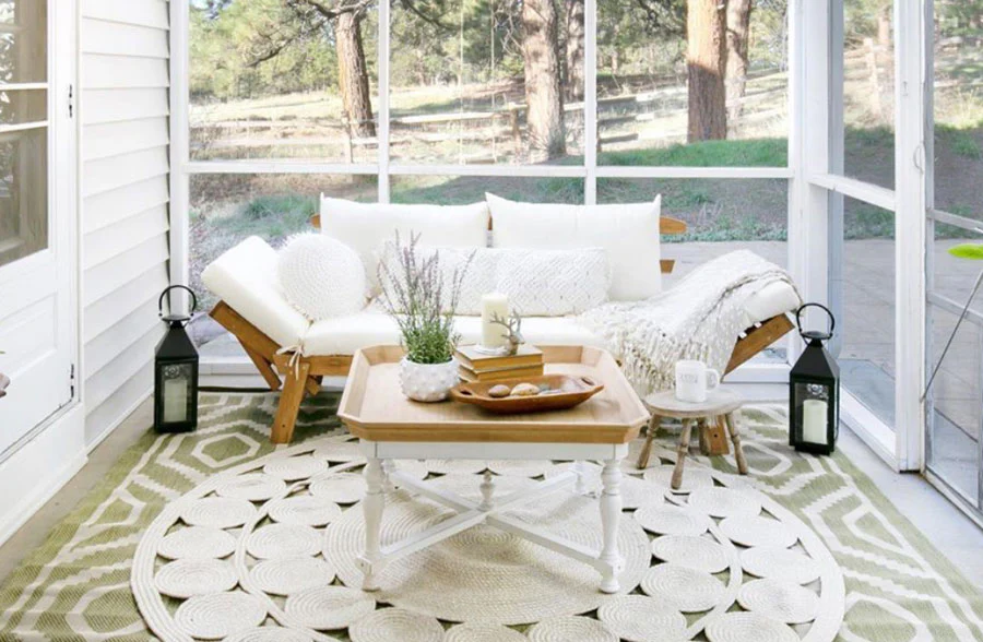 Distressed Natural Stonewash Coffee Table