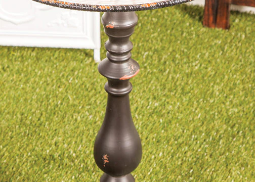 French Enamel Inspired Accent Table