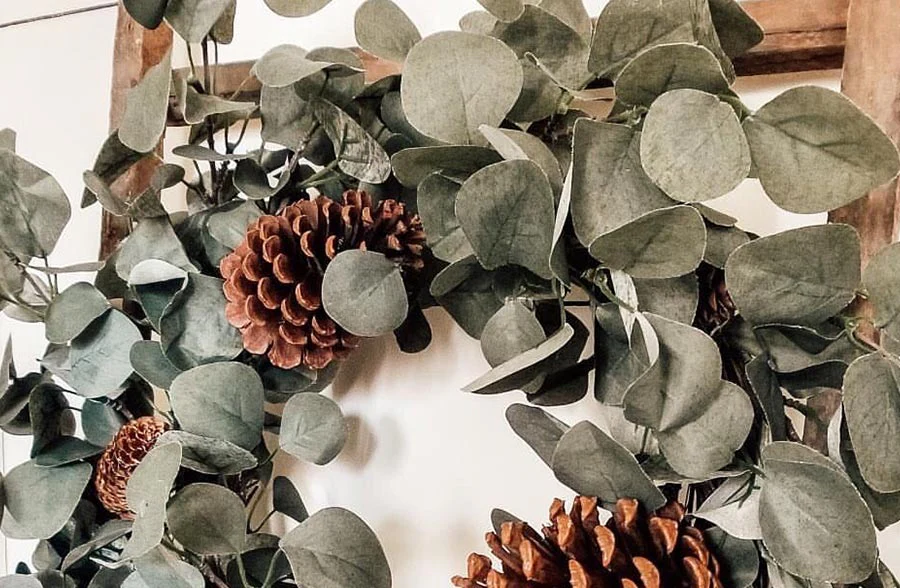 Eucalyptus Wreath With Pinecones