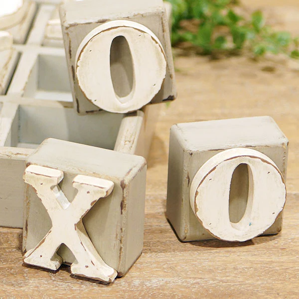 Wooden Tic-Tac-Toe Board