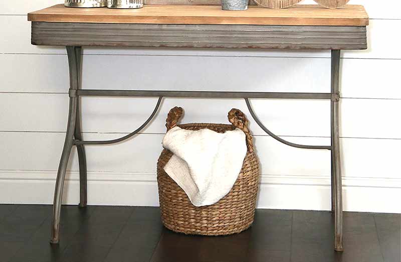 Rustic Wood Console Table