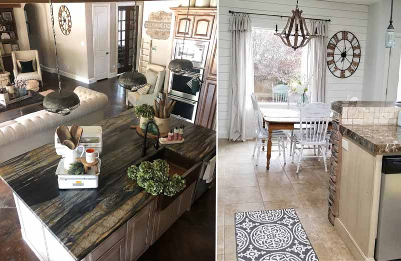 *HUGE* Rustic Wood and Metal Wall Clock