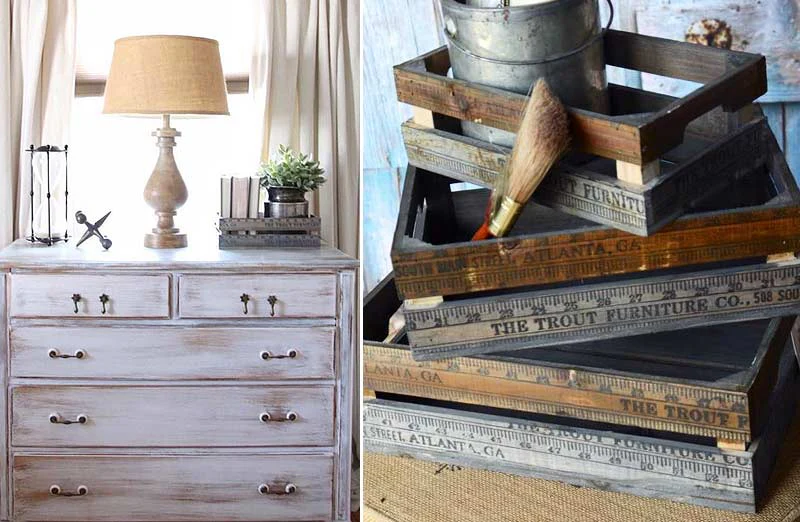 Yardstick Wooden Crates Set of 3
