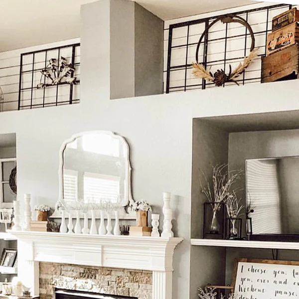 HUGE Old Warehouse Window Frame