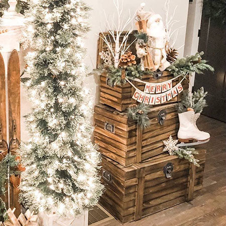 HUGE Wood Storage Trunks, Set of 3