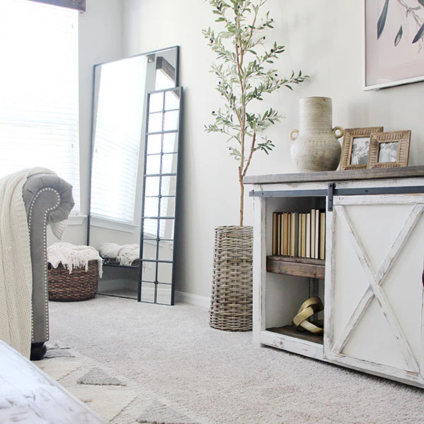 62 Inch Tall Industrial Window Pane Mirror