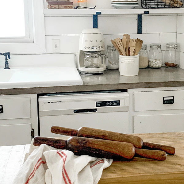 FOUND Antique Wood Rolling Pins, Set of 2