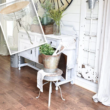 Adjustable Antique Finish Plant Riser