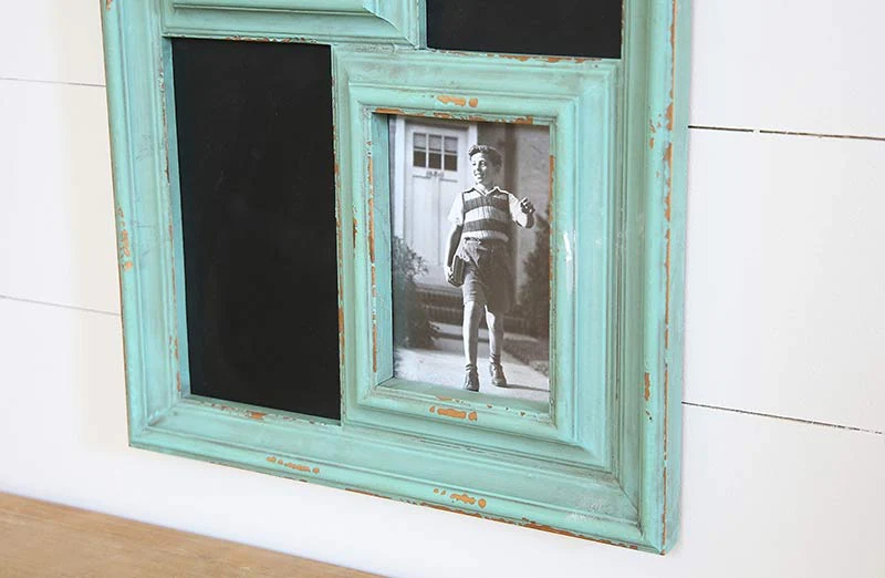 HUGE Antique Chalkboard Photo Collage