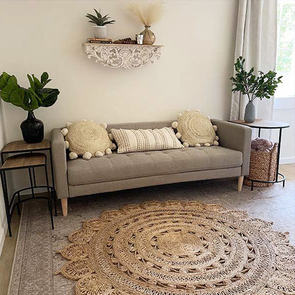 Distressed Modern Farmhouse Nesting Tables, Set of 3