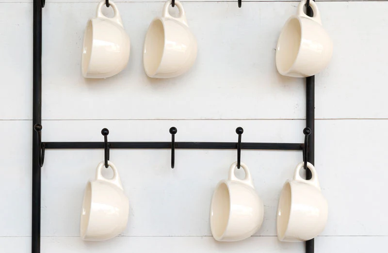 Bistro Dish Rack with Chalkboard