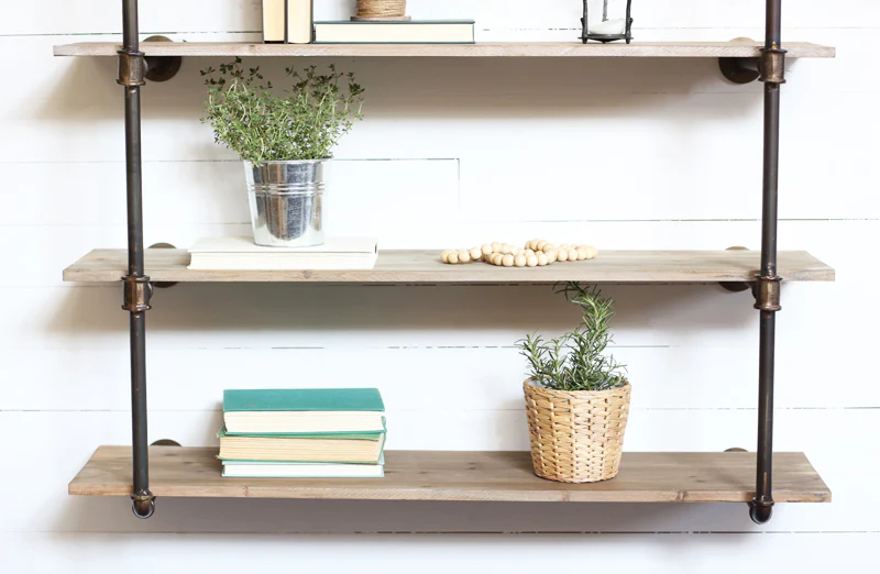 HUGE Open Pipe Shelving Unit