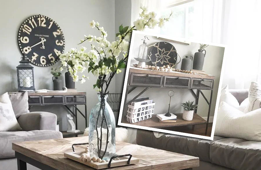 Industrial Console Table