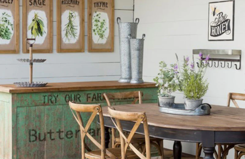 Scalloped Edge Galvanized Tiered Tray