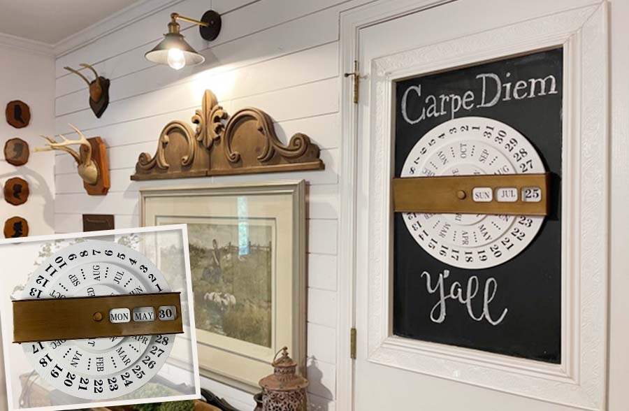 Vintage-Inspired Rotating Perpetual Calendar