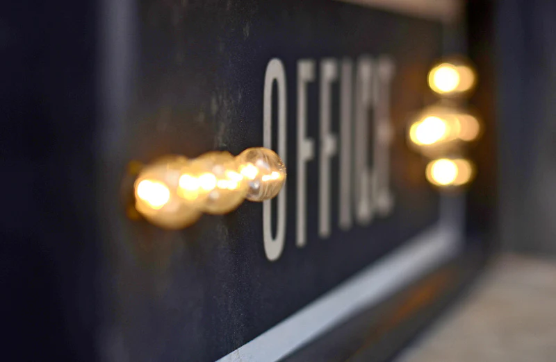 Lighted Office Plaque