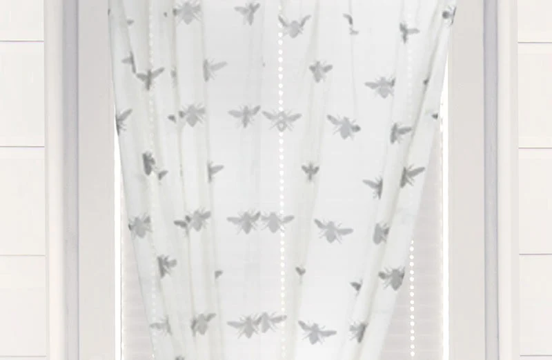Cheese Cloth Bee Curtain