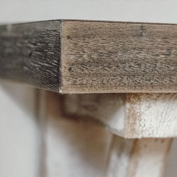 28 Inch Wooden Wall Shelf with  Hook System