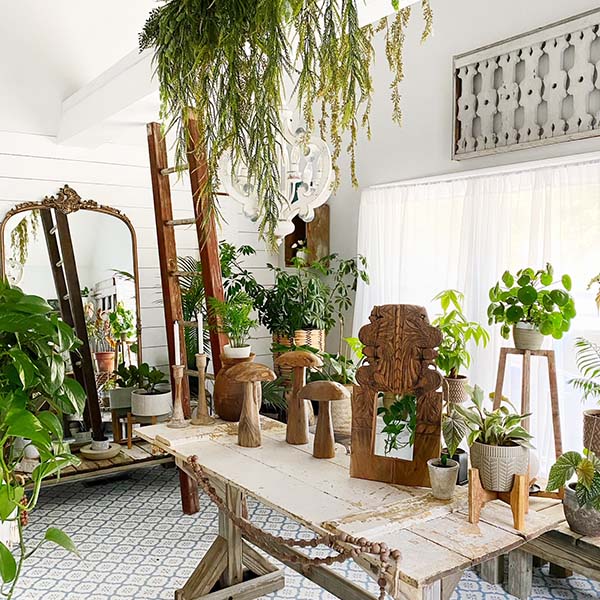 FOUND Hand-Carved Wood Banister Molding Wall Mirror