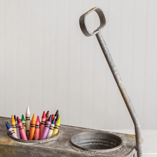 Divided Rusty Wagon Planter