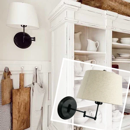 Metal Swing-Arm Wall Sconce