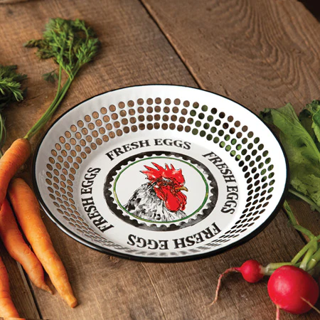 Fresh Eggs Serving Colander Tray