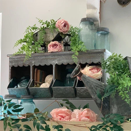 Wooden Wall Cubby with Pull-out Trays