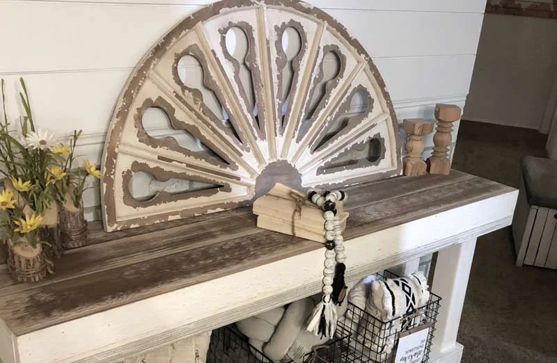 *HUGE* Rustic Fan Wall Decor